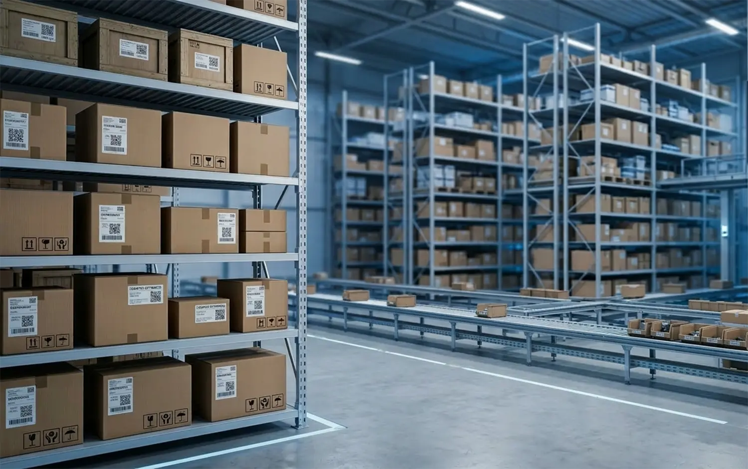 Palmare rugged Windows 11 RP650 Ruggtek in ambiente magazzino industriale