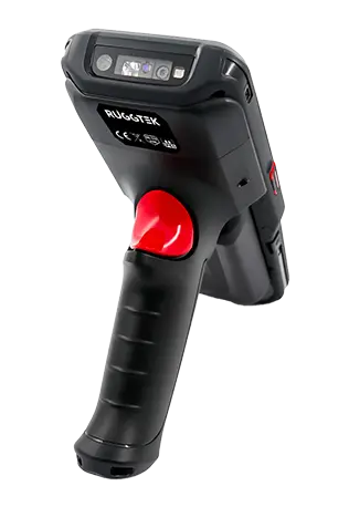RPN411 : caméra industrielle portative robuste avec poignée pistolet et gâchette de balayage rouge