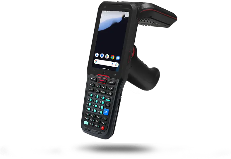 Portátil industrial robusto RPN412 con empuñadura de pistola, código de barras y UHF RFID Android 13